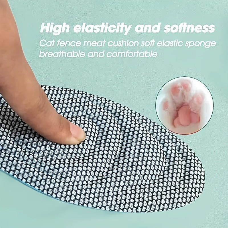 6pcs 5d memory foam insoles unisex shock absorption