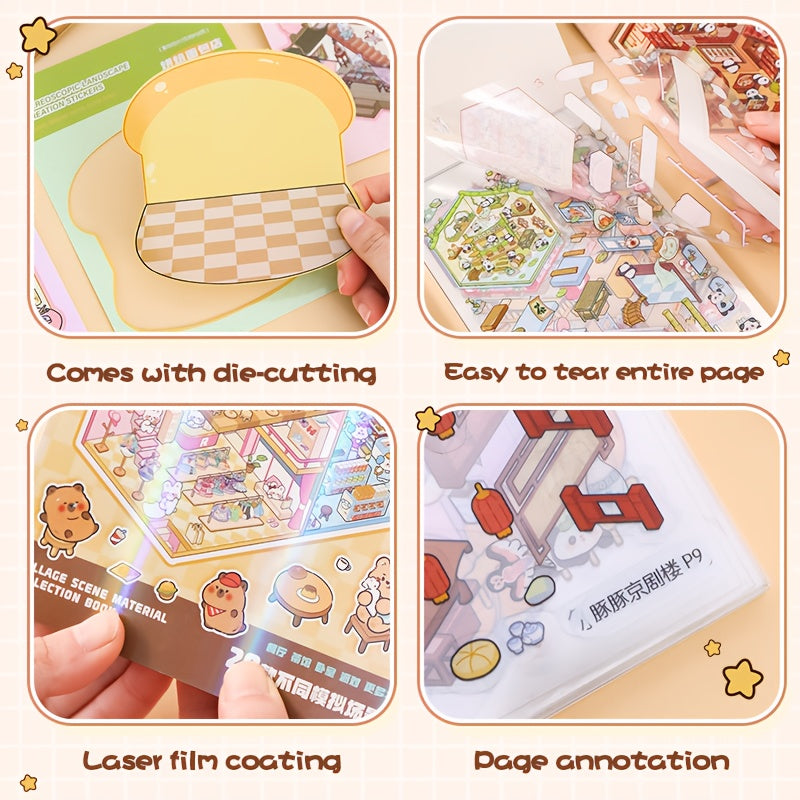 50pcs scene sticker   stickers including 30