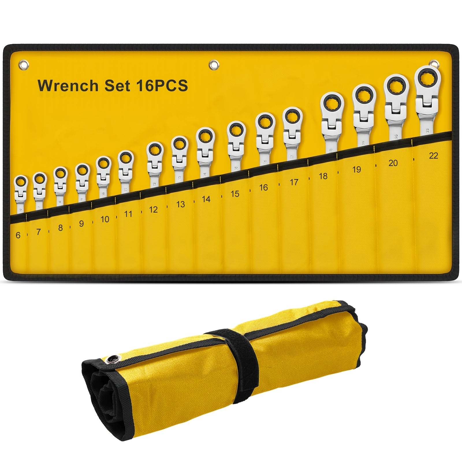 ratcheting wrench set 16pcs multifuctional combination ended