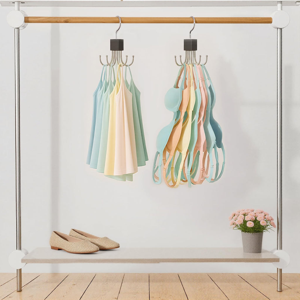 1pc vest style hanger bra hanger 360 rotatable hook holds 36