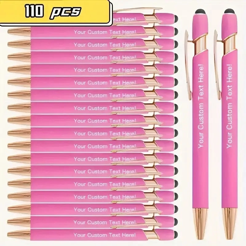 110pcs custom engraved metal ballpoint pens personalized