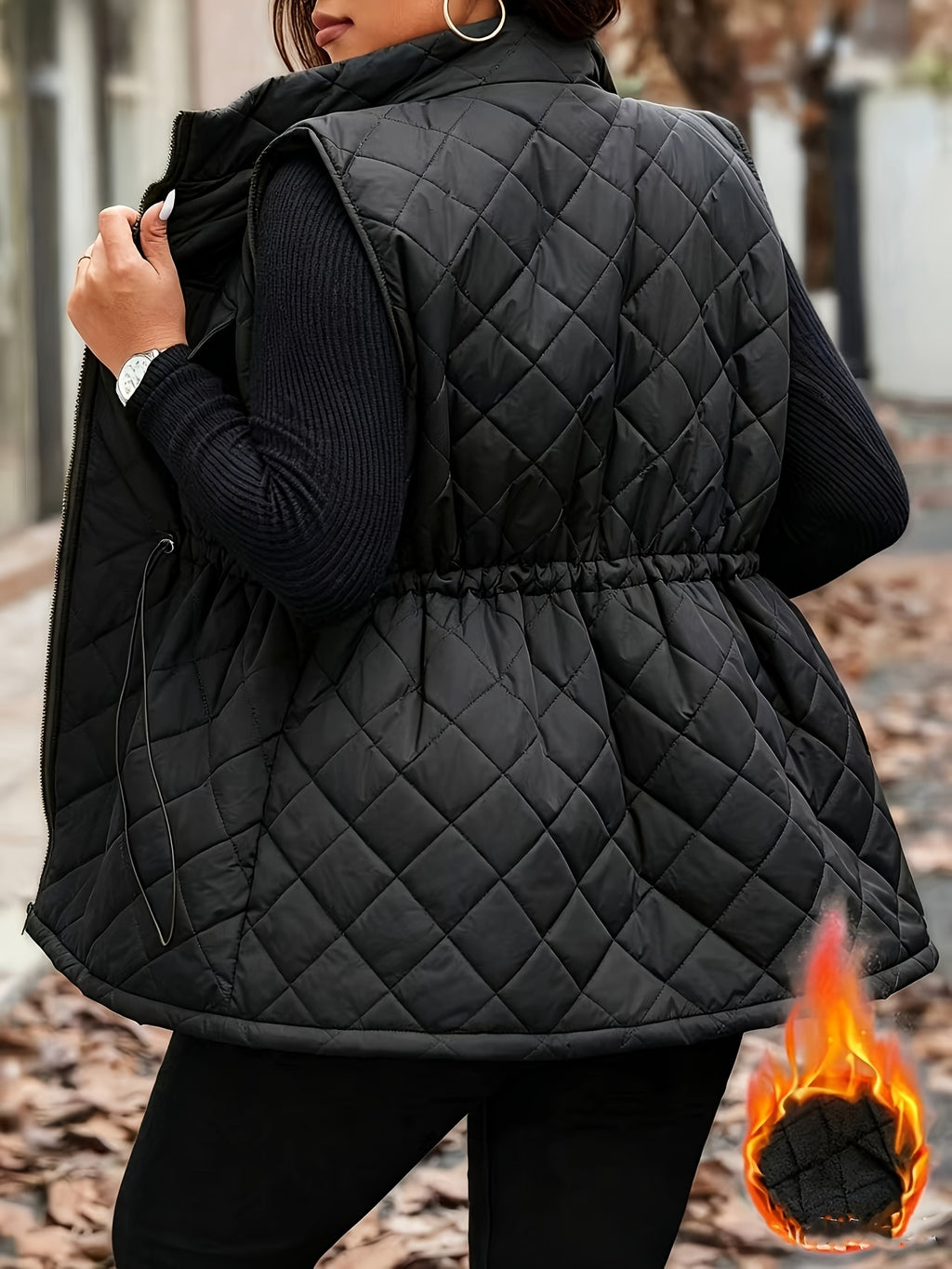 plus size plus size womens drawstring waist cargo pocket