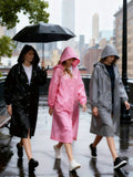 3pcs black   windproof thicken   raincoats full