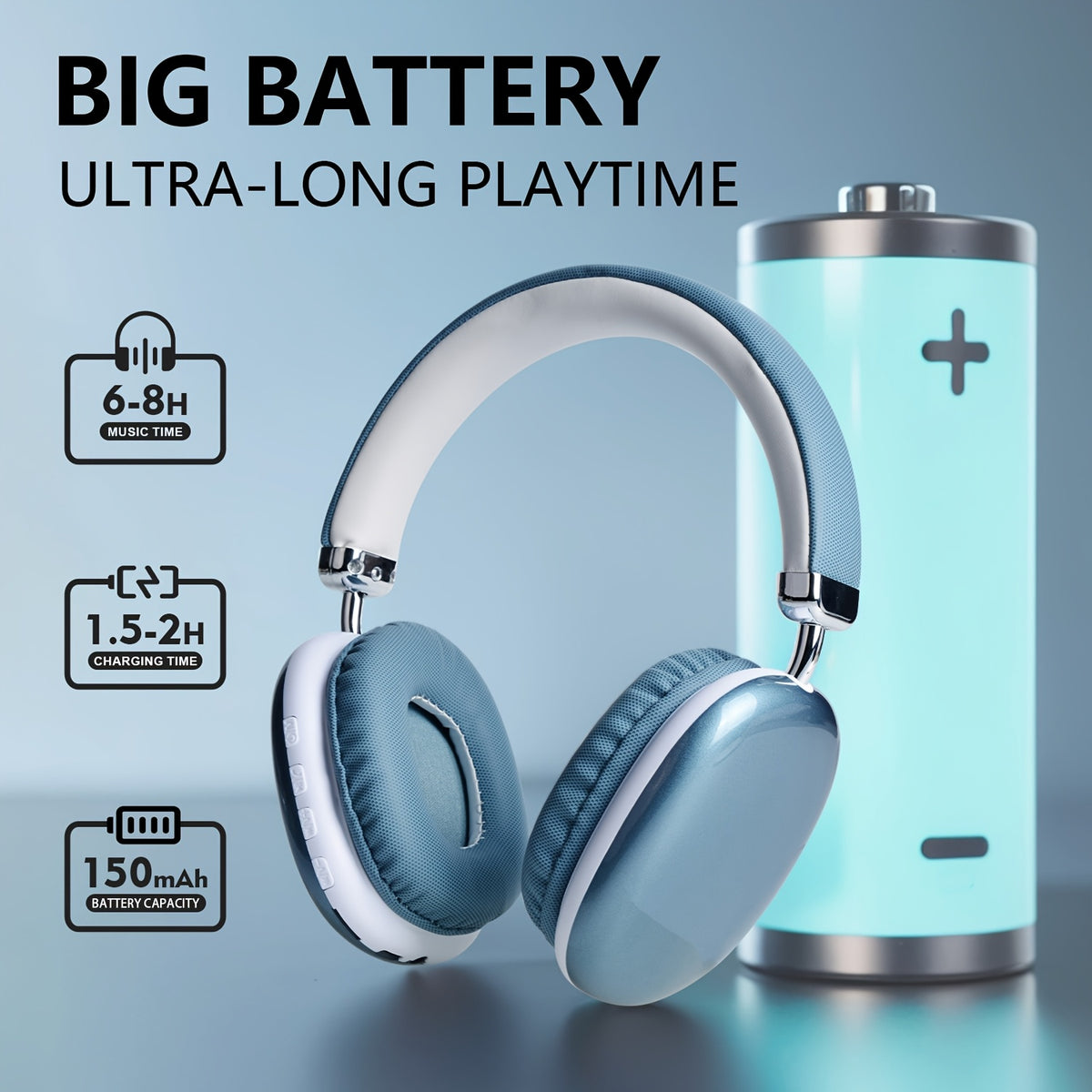 b40   wireless hifi music headphones tws