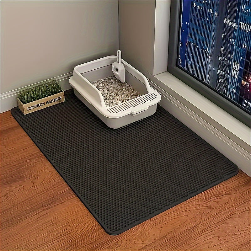ultra large double layer eva cat litter mat set   1pc