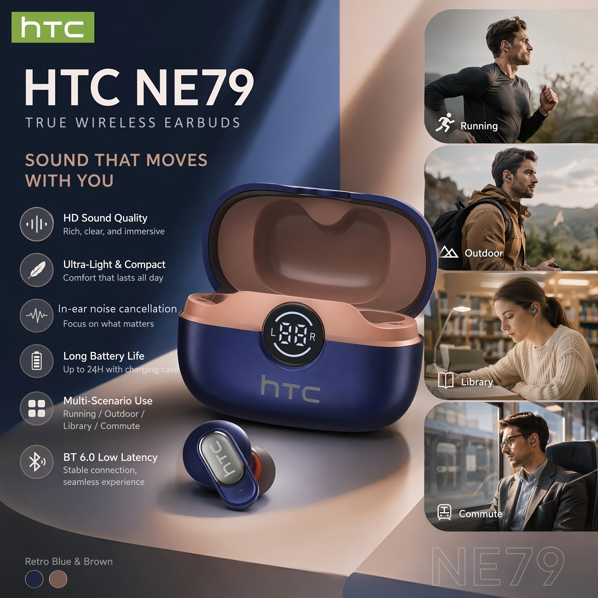 htc official flagship htc ne79 mini true wireless earbuds in