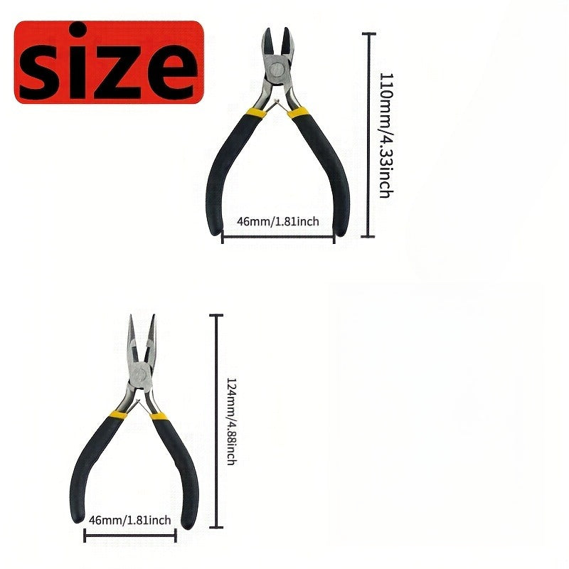 high carbon steel mini hand pliers set sharp wear resistant