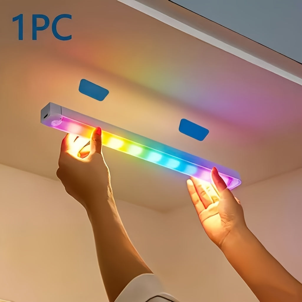 1pc night rgb motion sensor light bar 7 color