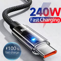 240w nylon usb type c super fast charging cable samsung