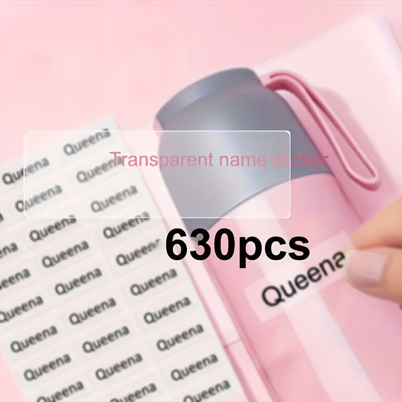 personalized custom transparent name tags waterproof