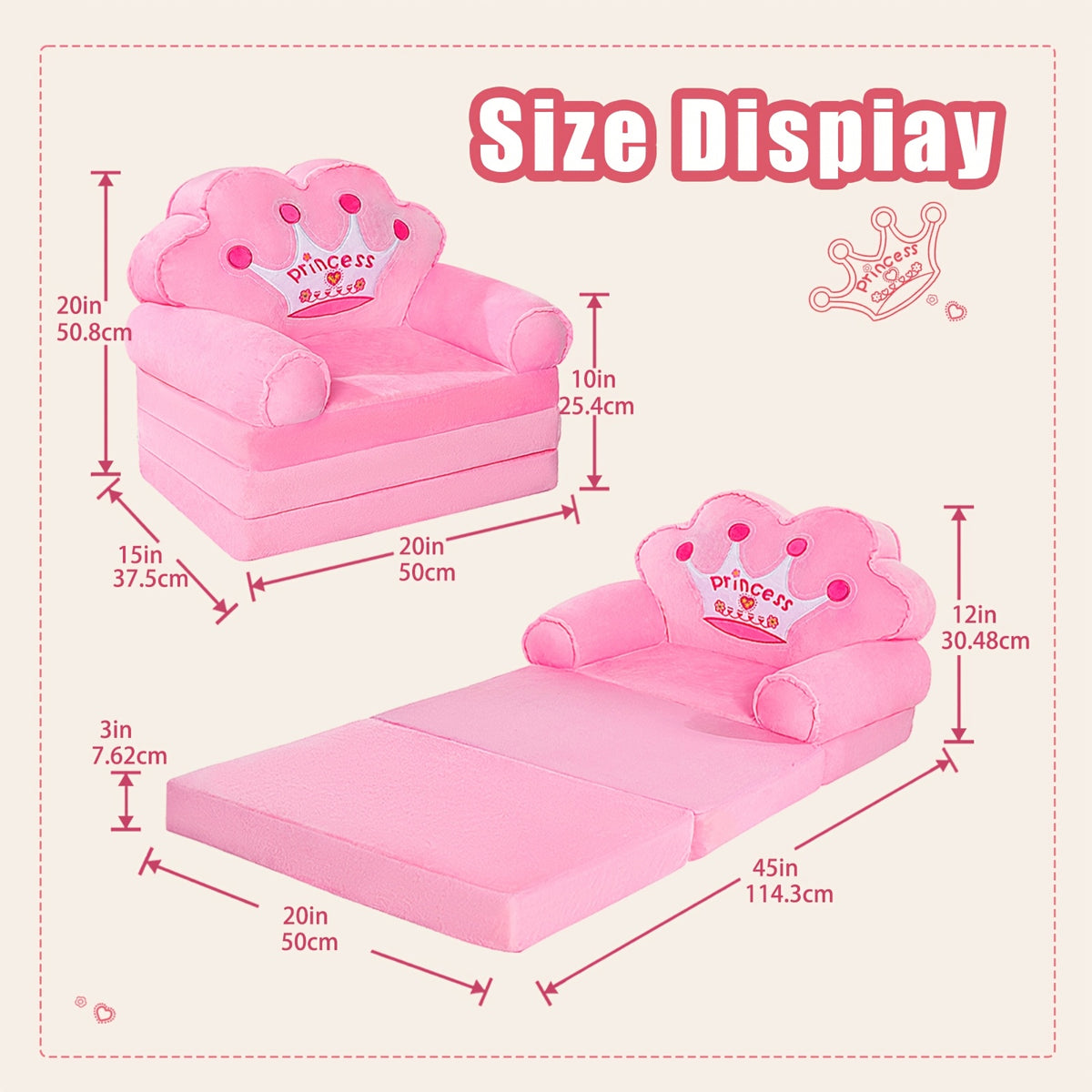 kids sofa   2 in 1 flip couch