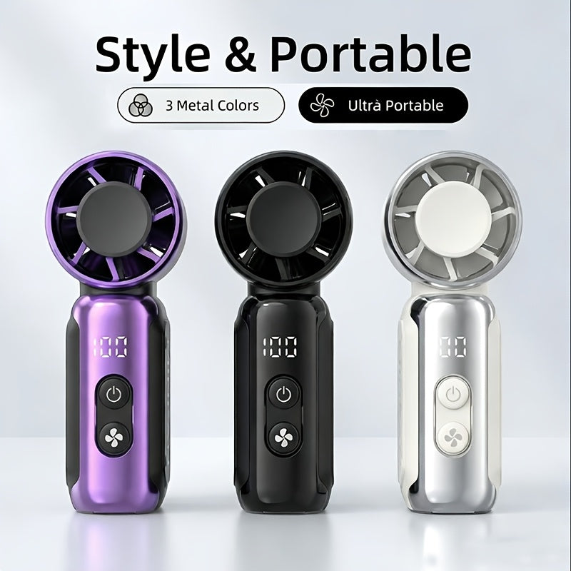 2026 new mini handheld portable quiet bladeless fan usb