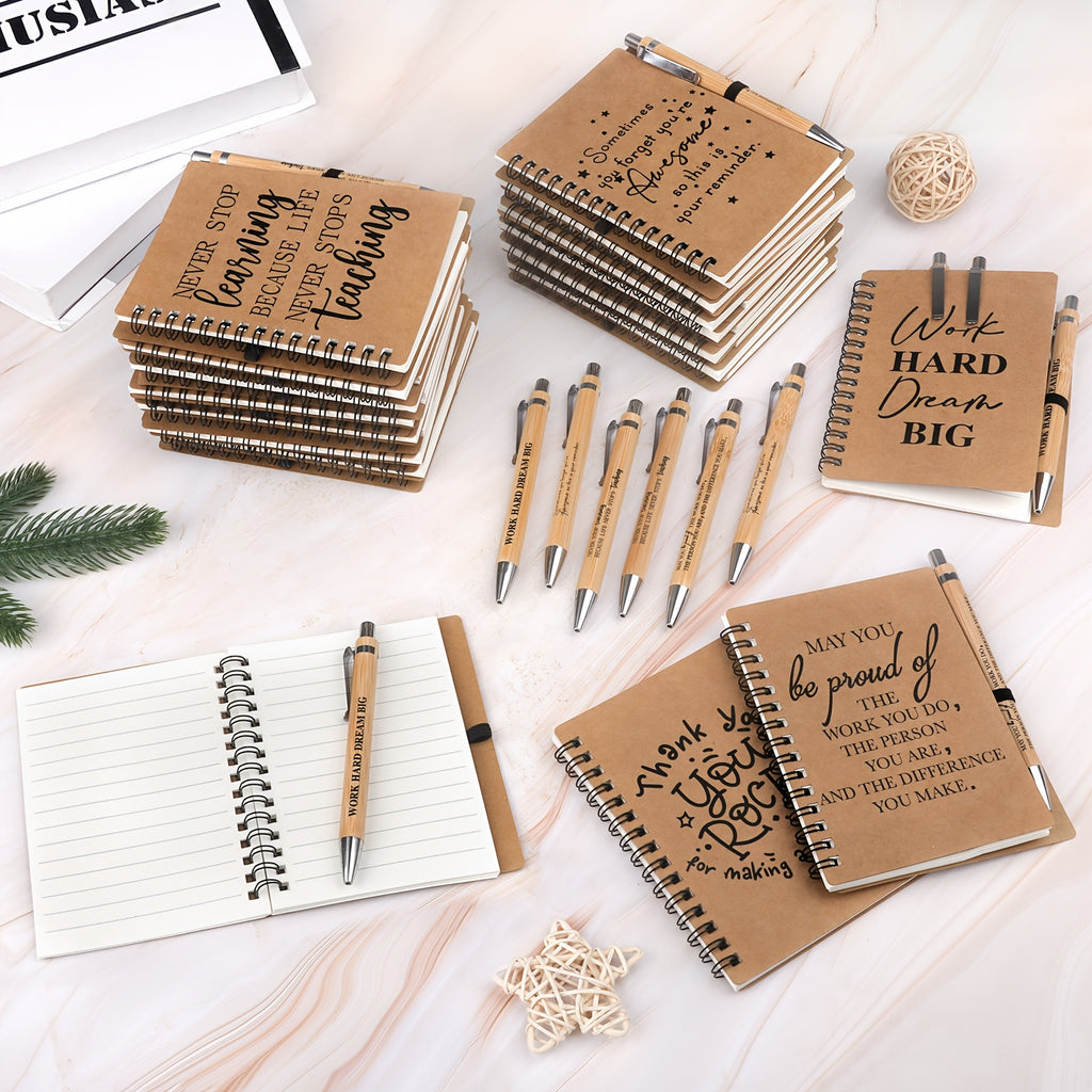 30 sets spiral notebooks sets thank gifts inspirational