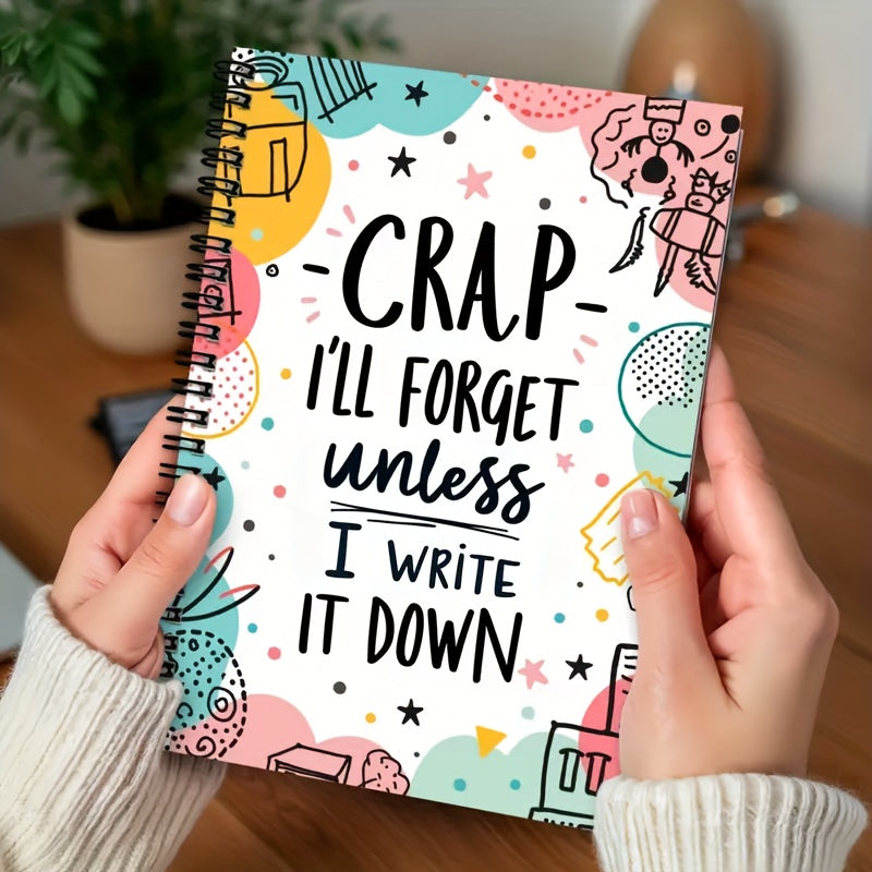 colorful spiral notebook       write vivid