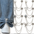 8pcs multi function clothing clips hemming metal star heart