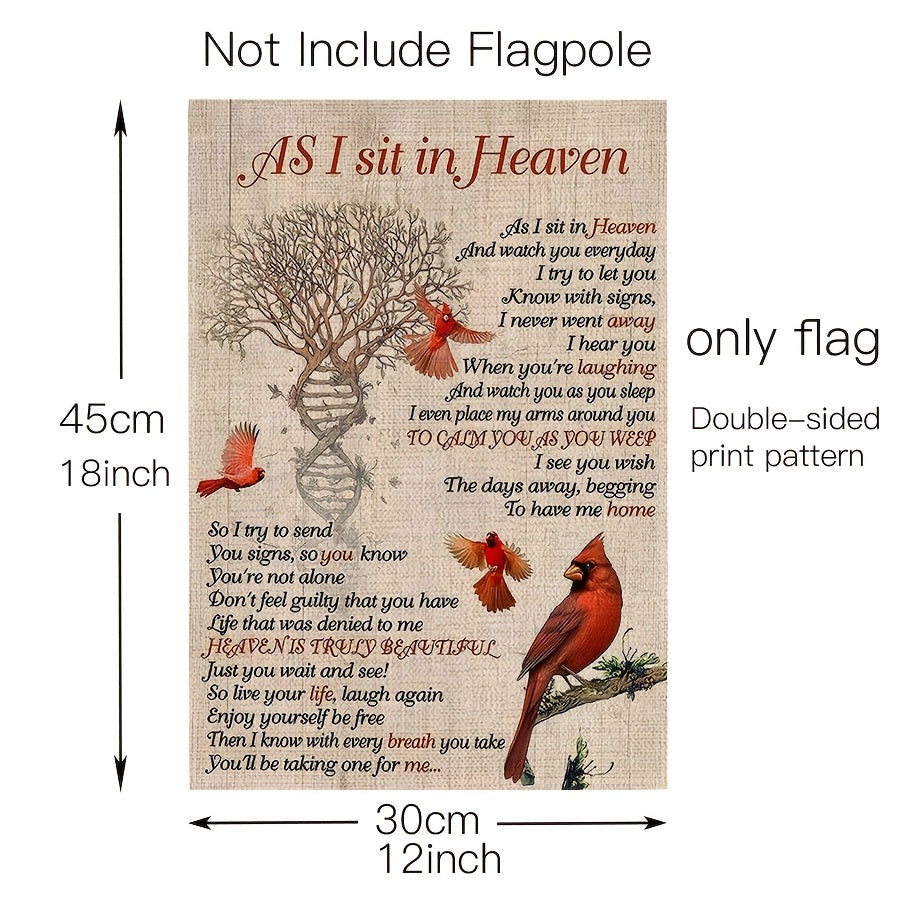 1pc memorial   garden flag rest in heaven a