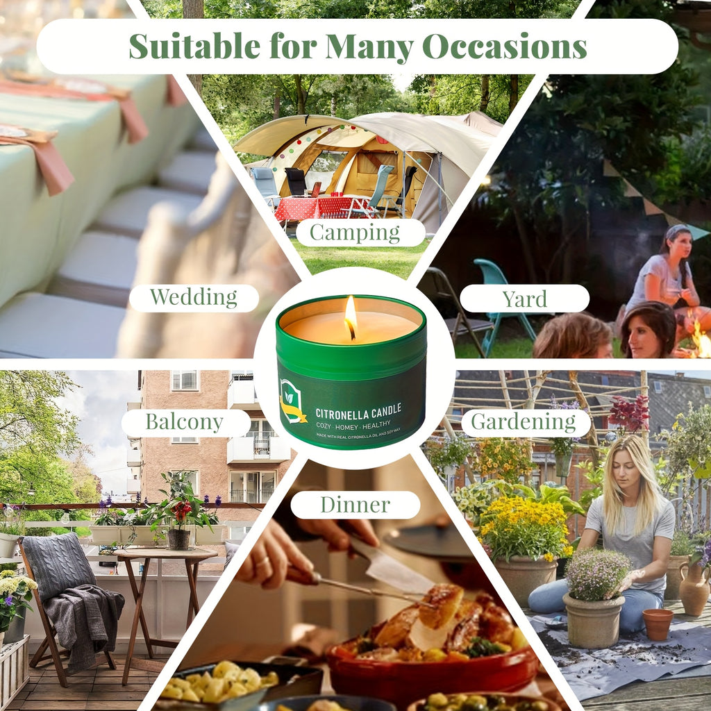 6pcs citronella candles outdoor 4 4   6 150 hours