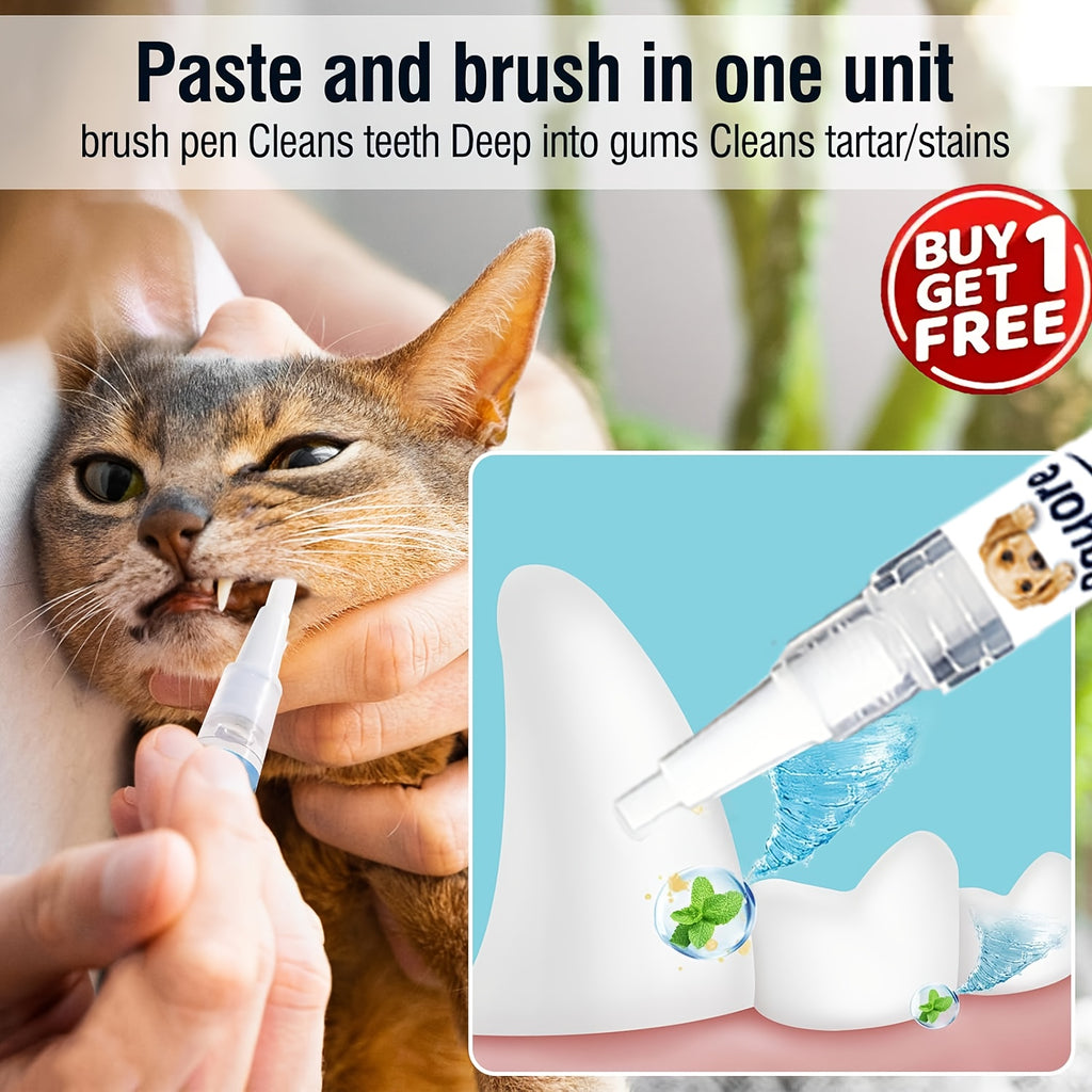 2pcs new formula pet dental cleaning pen effective teeth