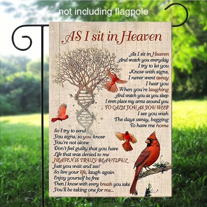 1pc memorial   garden flag rest in heaven a