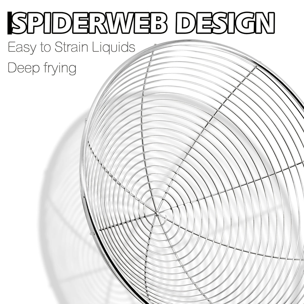 1 stainless steel   web design strainer spoon