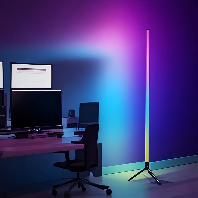 1pc led floor lamp rgb color changing remote controlled