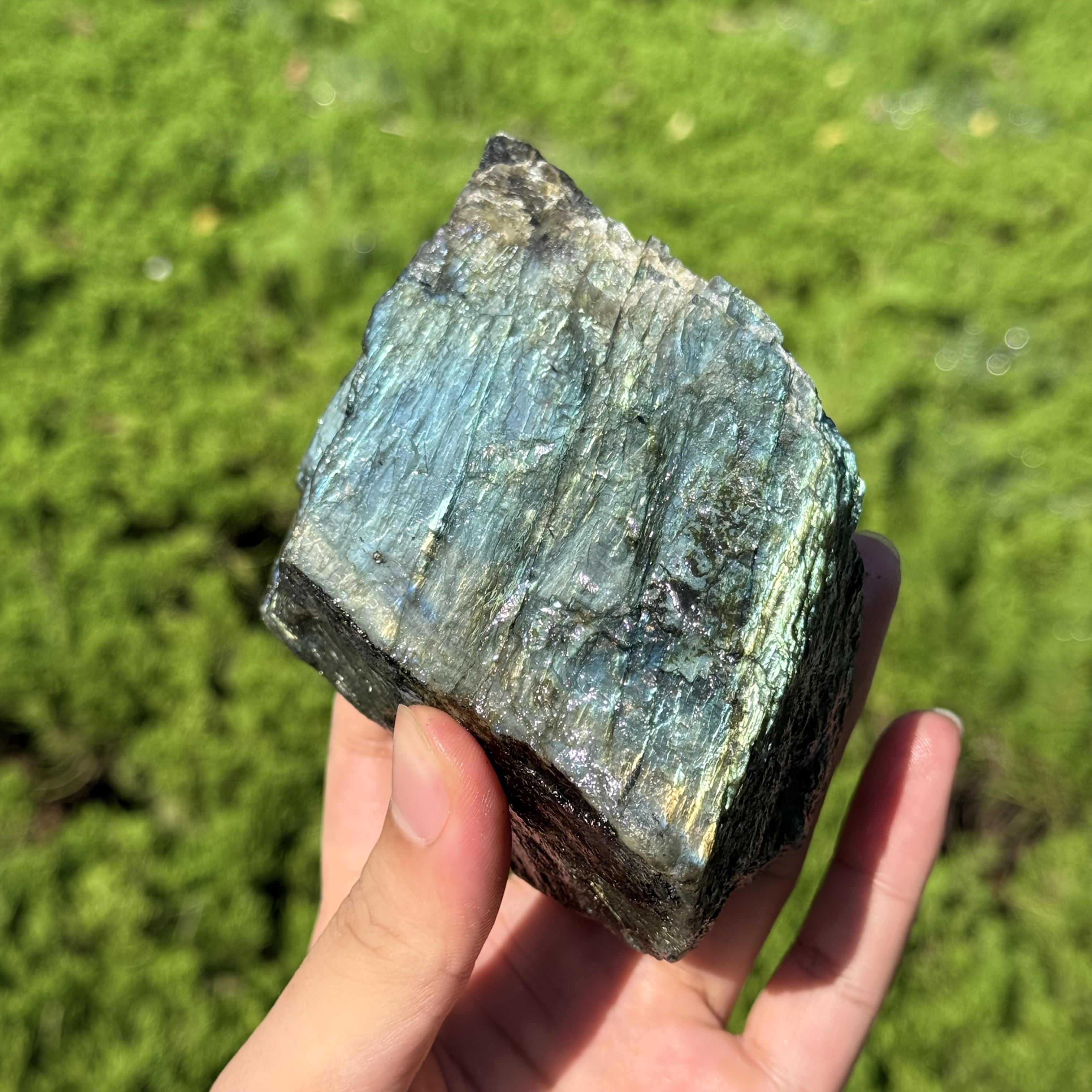 1pc random large   stone labradorite loose gemstones