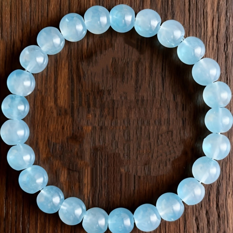 an 8mm natural deep   stone bracelet featuring