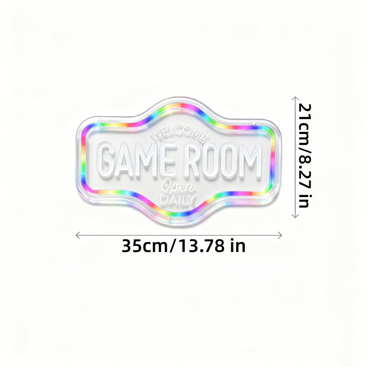 ow led neon sign game room wall decor designed gaming