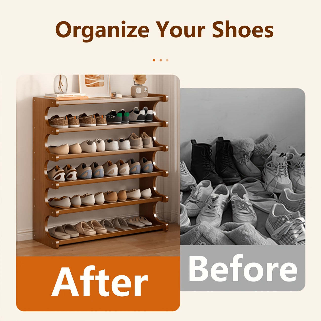 3 5 6 tier bamboo shoe rack bamboo shoe storage solution