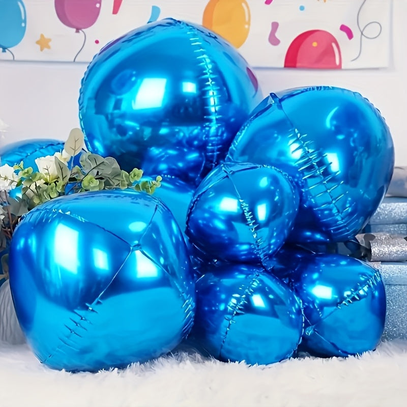 5pcs blue inflatable mirror ball set 2pcs 10 inch 2pcs 15