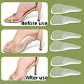 two silicone arch support insoles massage particles