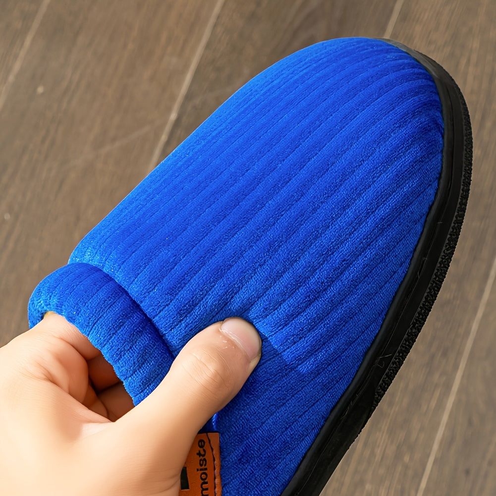 house slippers men memory foam winter warm soft