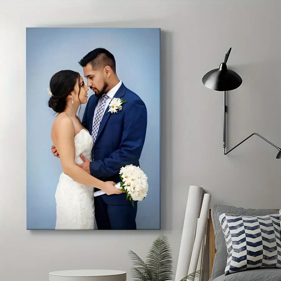 2d flat personalized custom photo canvas prints wrap around