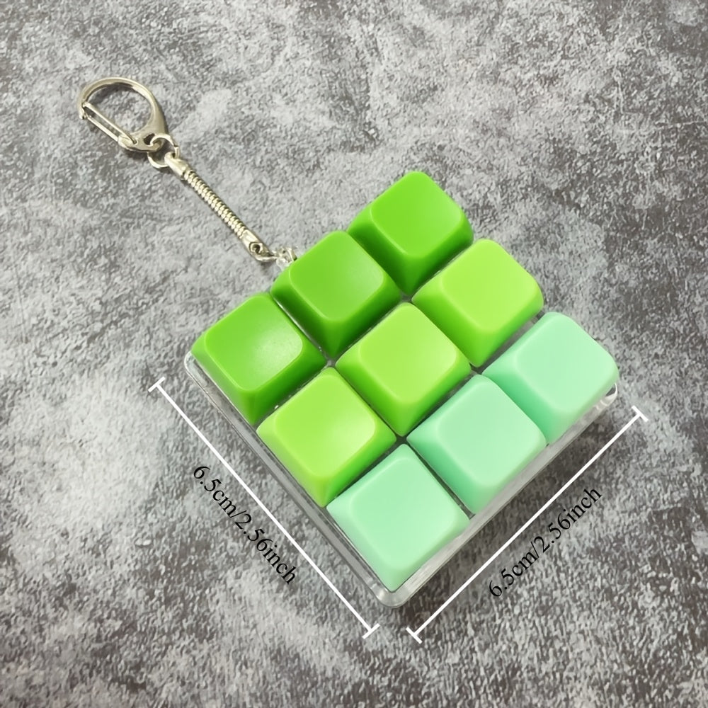mini mechanical keyboard keychain   9 numeric keys 1