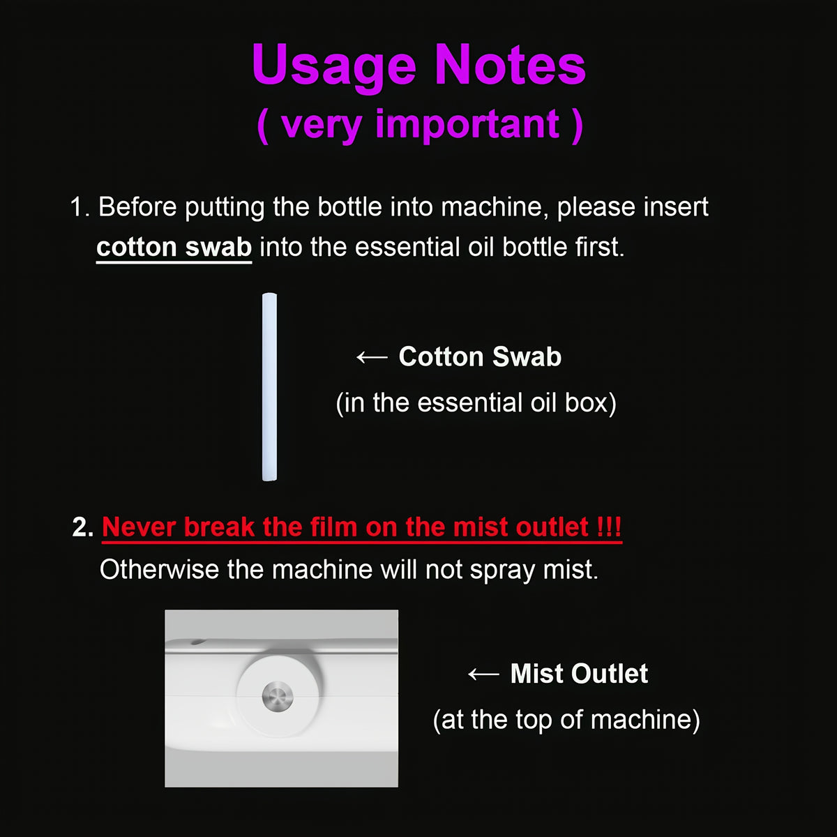switch   adjustable smart aromatherapy