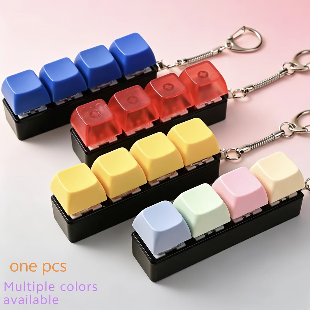 keychain multi color keychain   fidget clicker bag charm