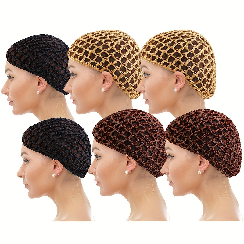 6pcs set womens hand crochet hair   cover sleeping