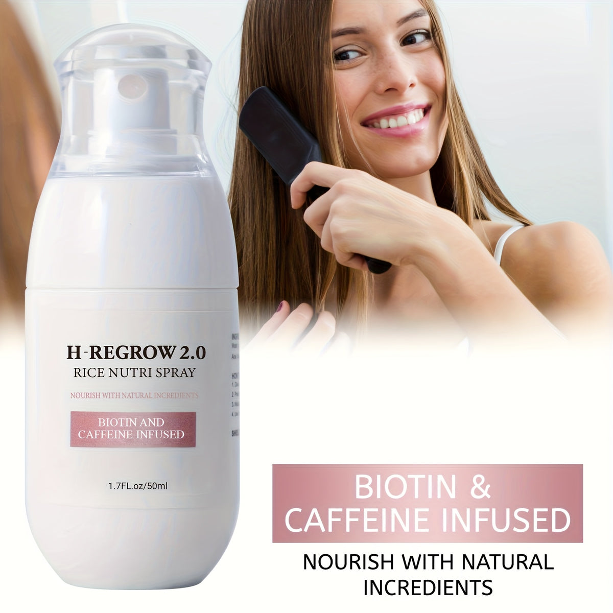 set 4 natural rice scalp sprays featuring hydrolyzed rice