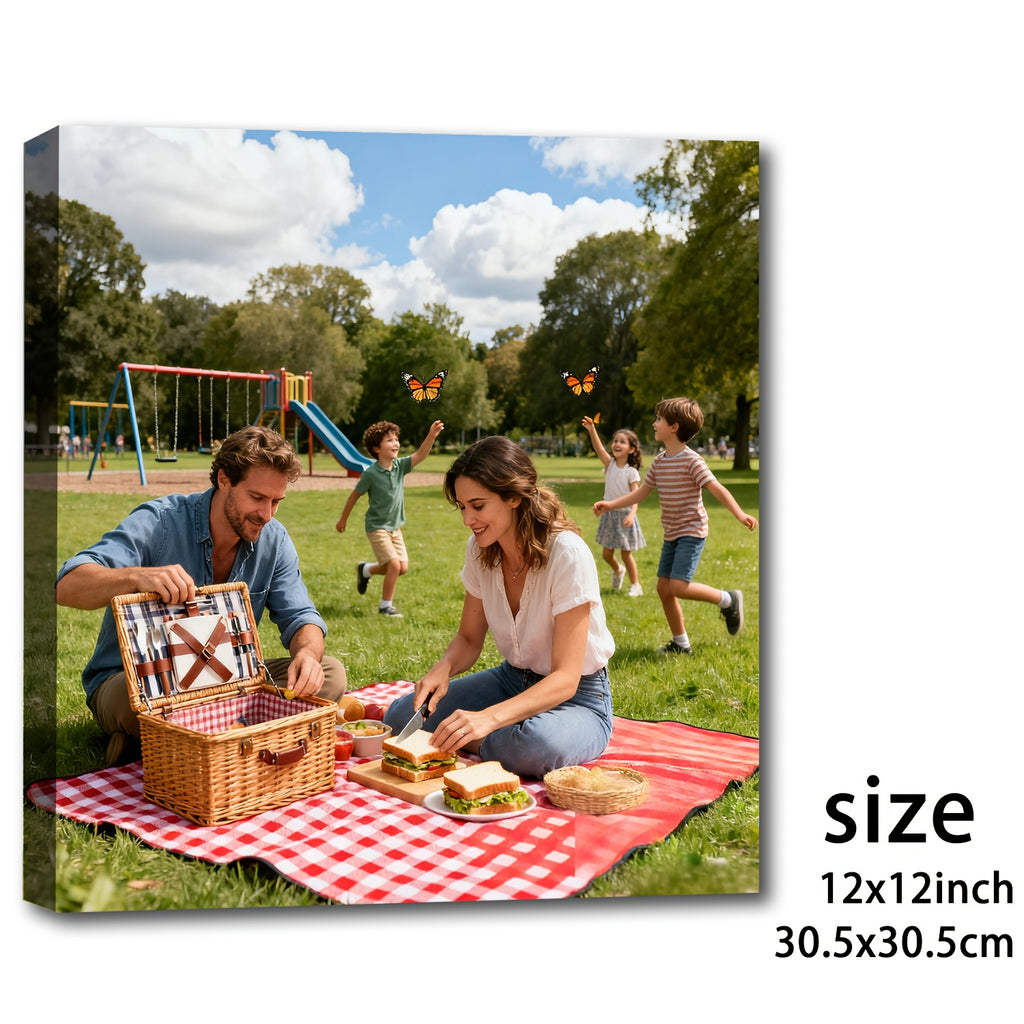 2d flat personalized custom photo canvas prints wrap around