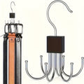multi functional large capacity belt hanger rotating wooden