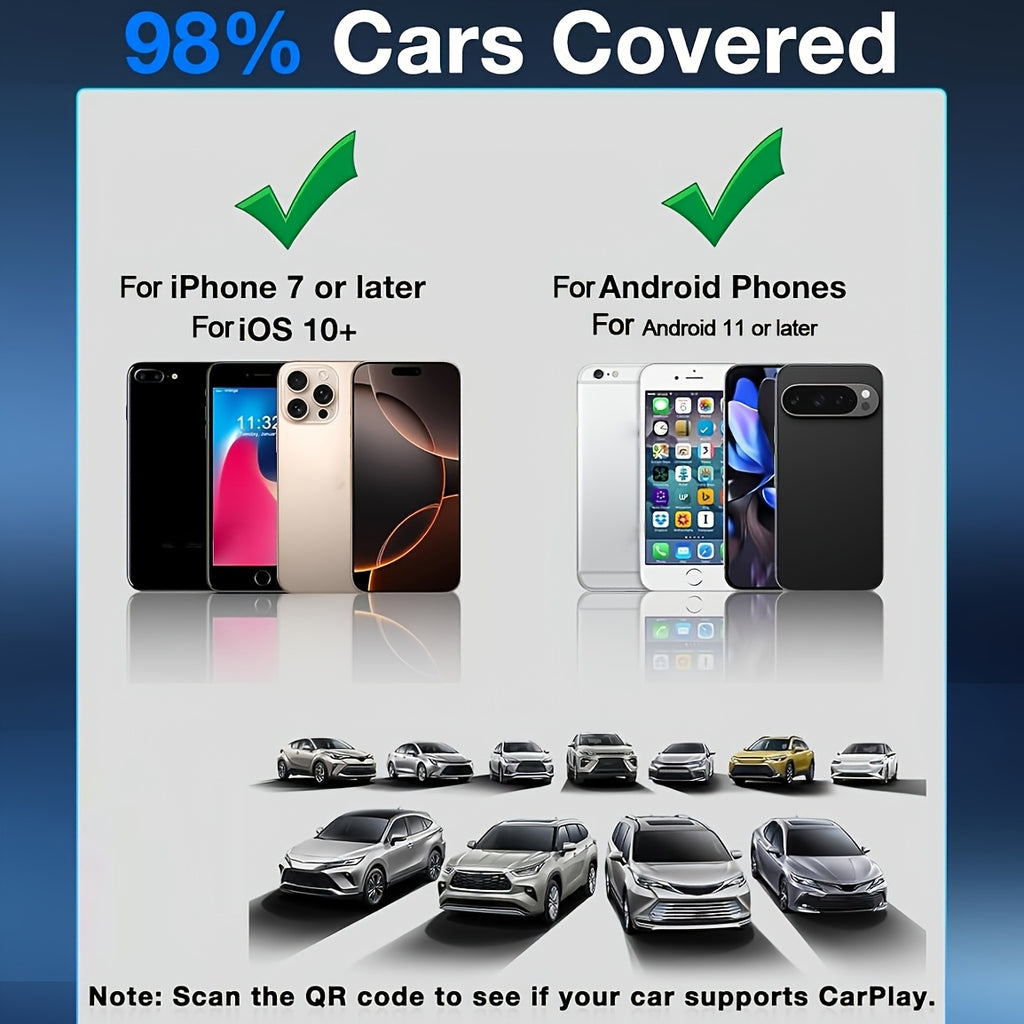 carplay wireless adapter compatible     wired