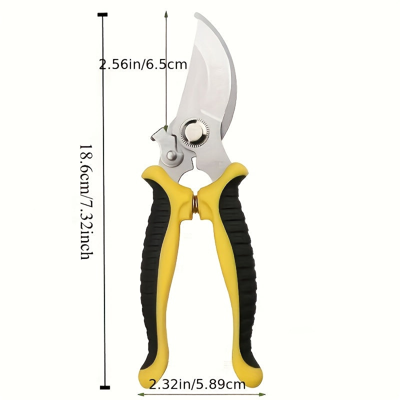 1pc professional heavy duty pruning shears non slip handle
