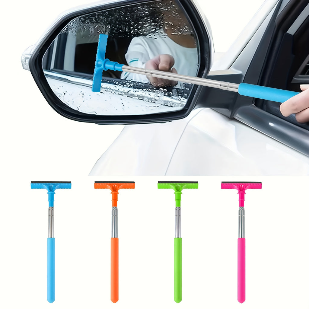 1pc handheld telescopic car brush portable rearview mirror