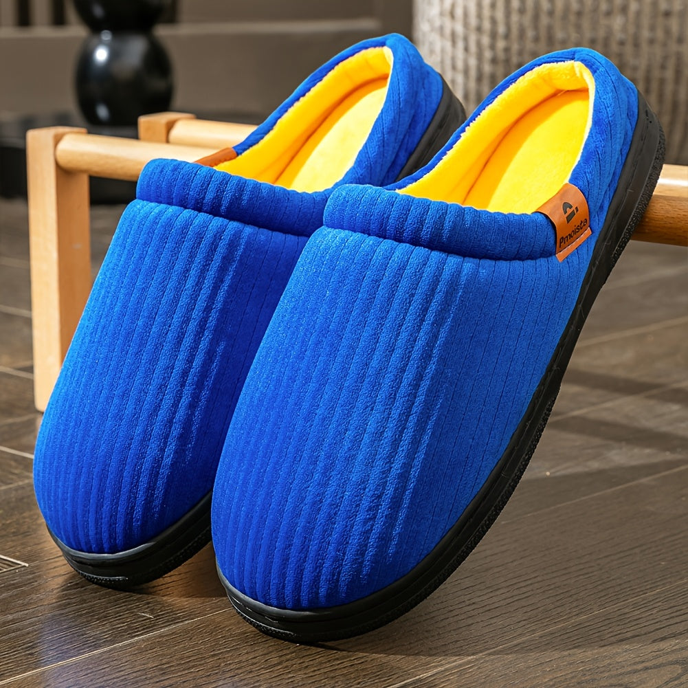 house slippers men memory foam winter warm soft