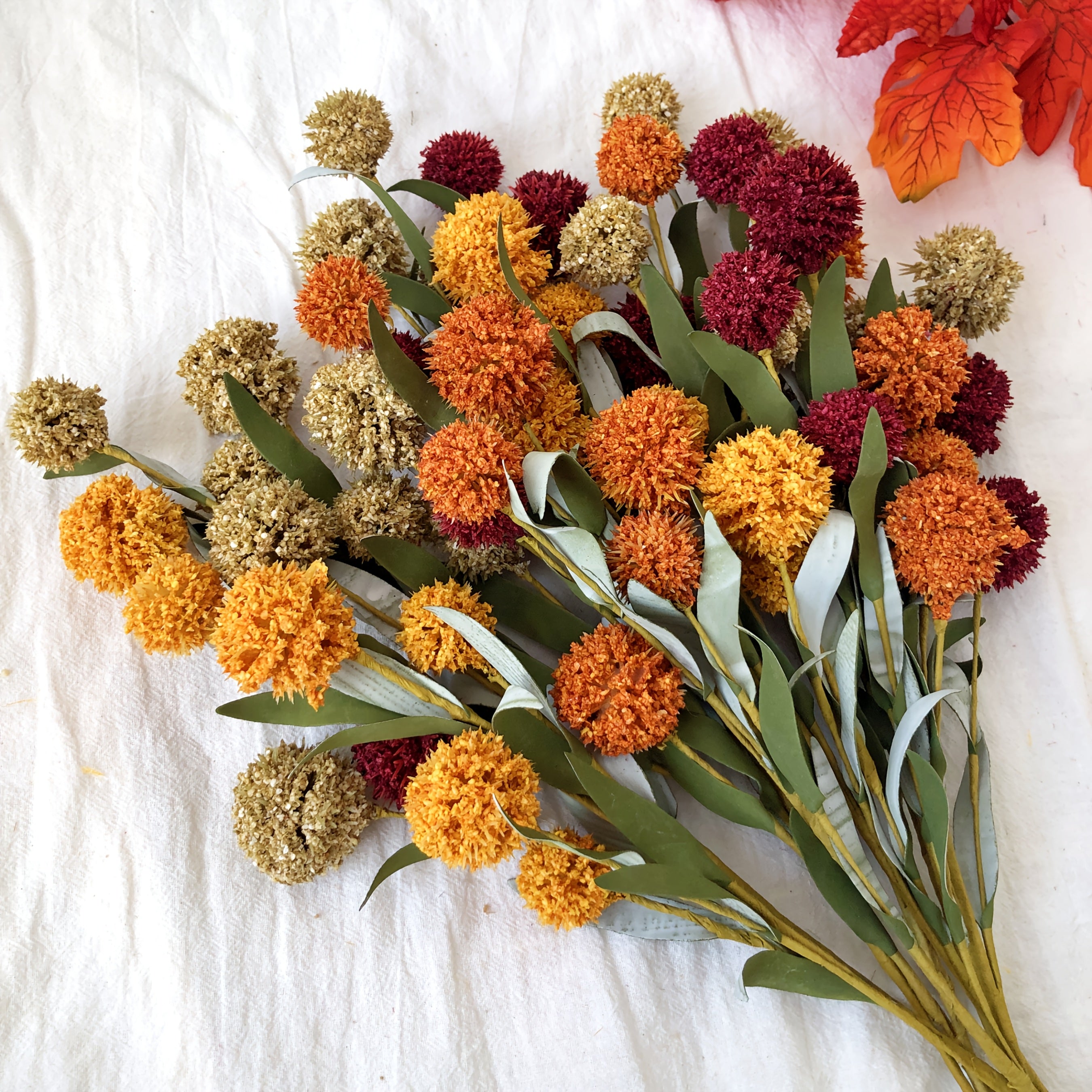5pcs handmade style artificial flower stems realistic
