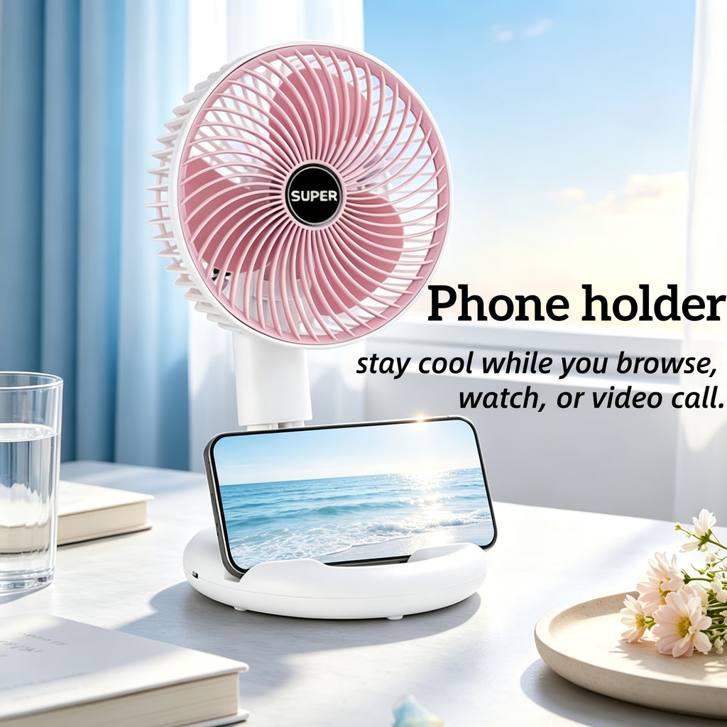 folding 2 in 1 tabletop wall mounted fan 120 degree