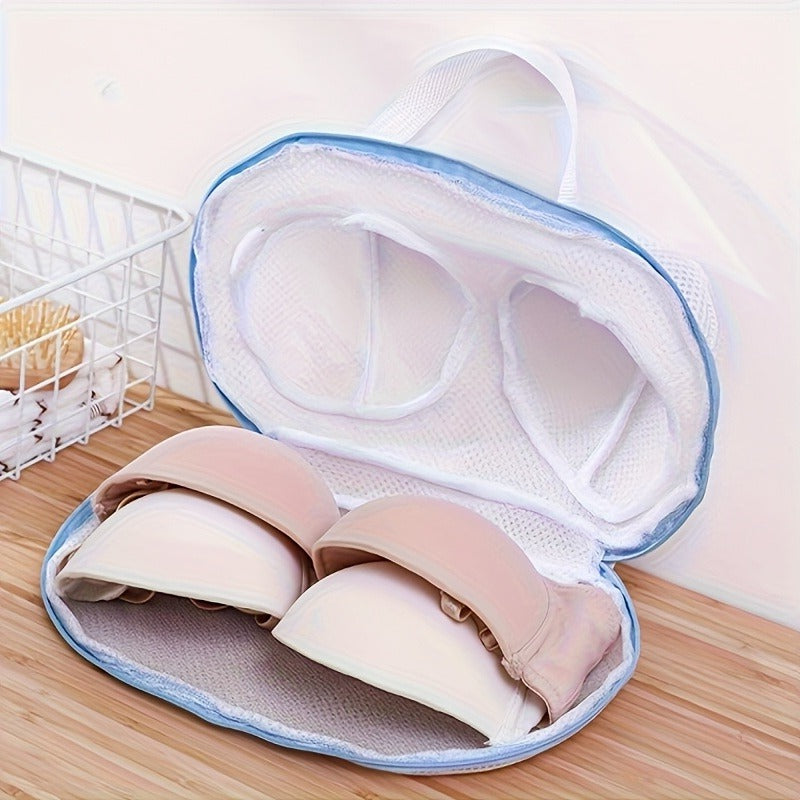 2pcs 3d bra laundry bag handle anti deformation mesh wash