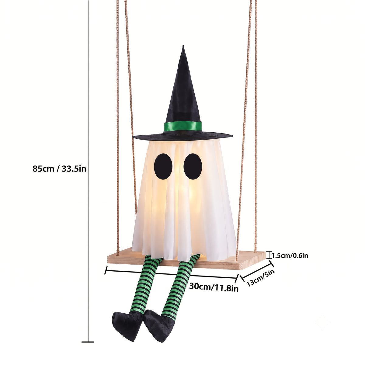 set 3 halloween hanging swing ghosts halloween decorations