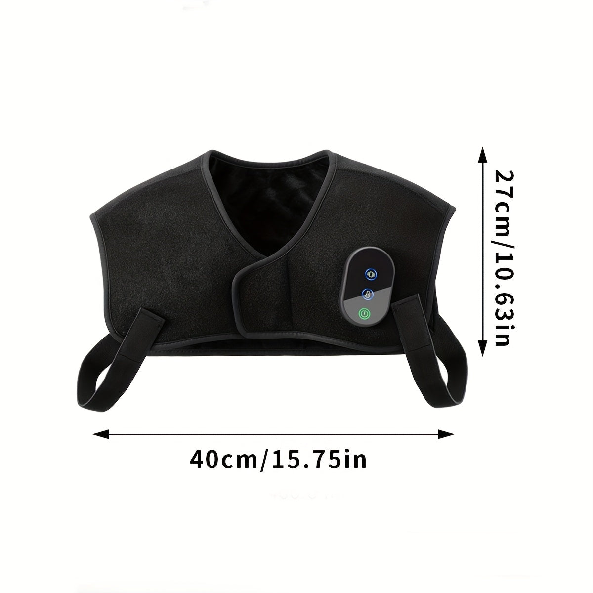 usb powered portable shoulder massager heating vibration 3