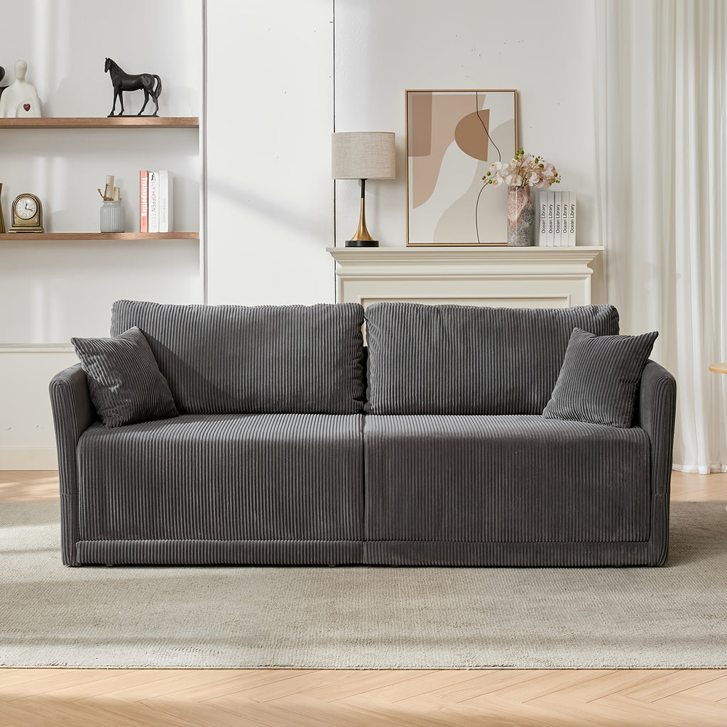 sleeper sofa bed set 2 in 1 convertible 2 seater corduroy